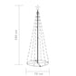 Kegelkerstboom 100 Led's 70X180 Cm Koudwit