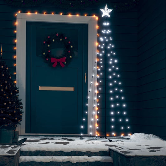 Kegelkerstboom 100 Led's 70X180 Cm Koudwit