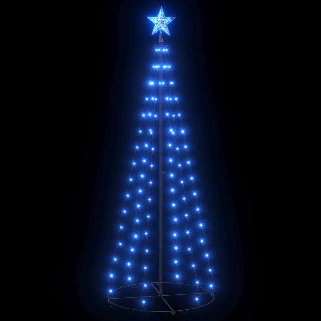Kegelkerstboom 100 Led's 70X180 Cm Blauw