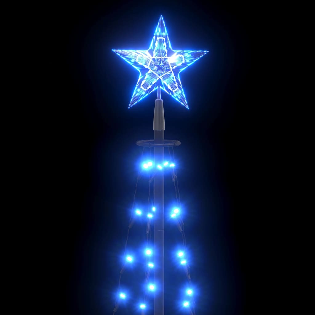 Kegelkerstboom 100 Led's 70X180 Cm Blauw