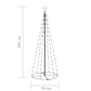 Kegelkerstboom 100 Led's 70X180 Cm Blauw