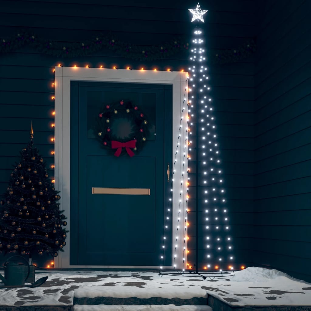 Kegelkerstboom 136 Led's 70X240 Cm Koudwit