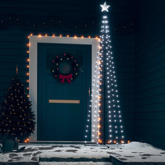 Kegelkerstboom 136 Led's 70X240 Cm Koudwit