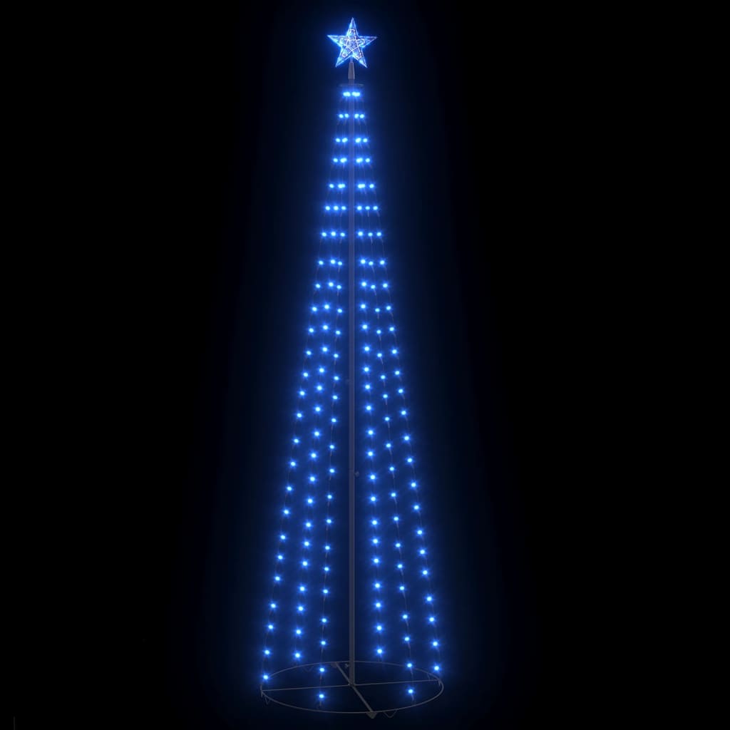 Kegelkerstboom 136 Led's 70X240 Cm Blauw