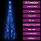 Kegelkerstboom 136 Led's 70X240 Cm Blauw