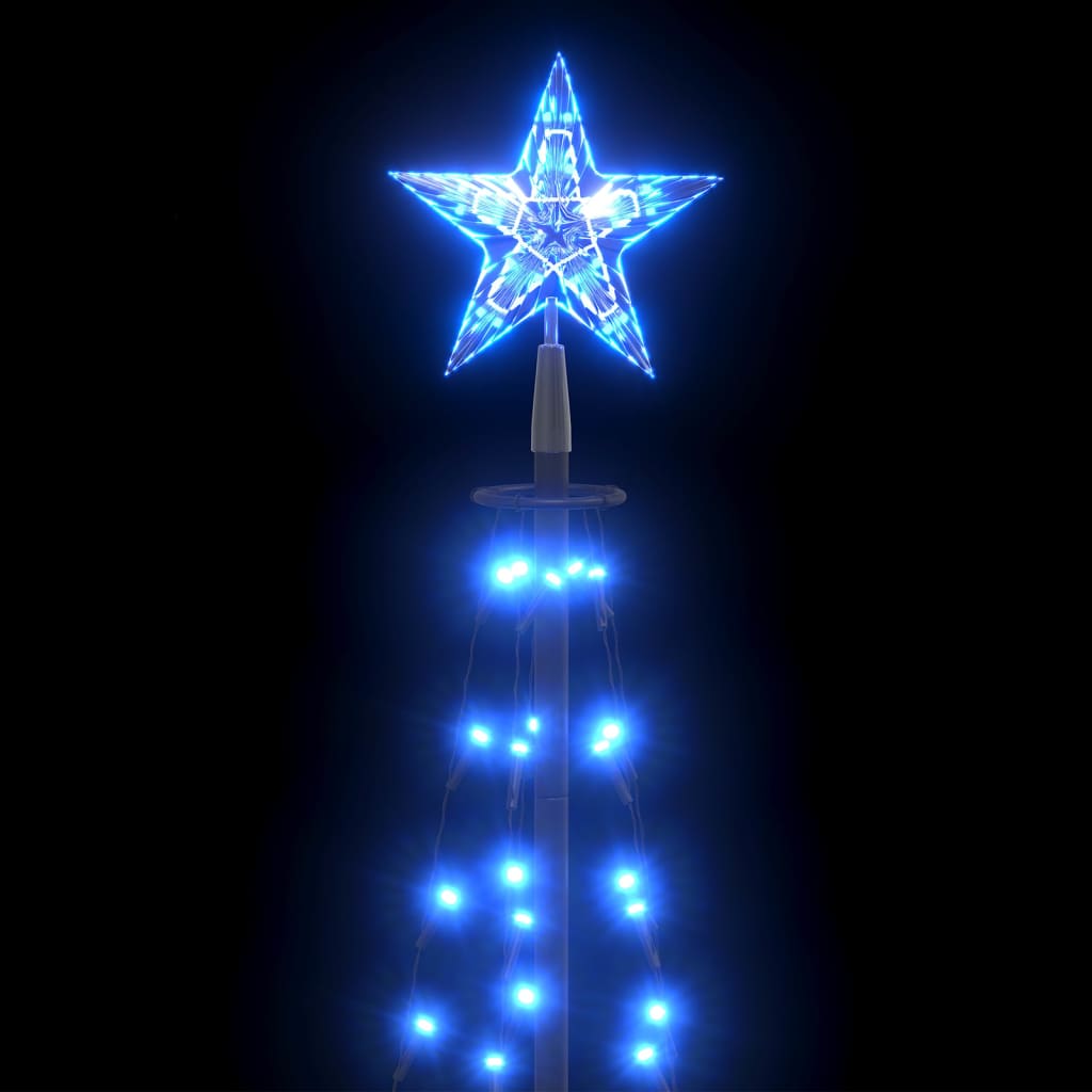 Kegelkerstboom 136 Led's 70X240 Cm Blauw