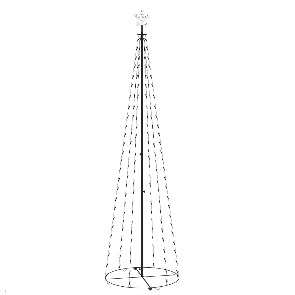 Kegelkerstboom 136 Led's 70X240 Cm Blauw