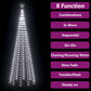 Kegelkerstboom 330 Led's Koudwit 100X300 Cm
