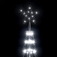 Kegelkerstboom 330 Led's Koudwit 100X300 Cm