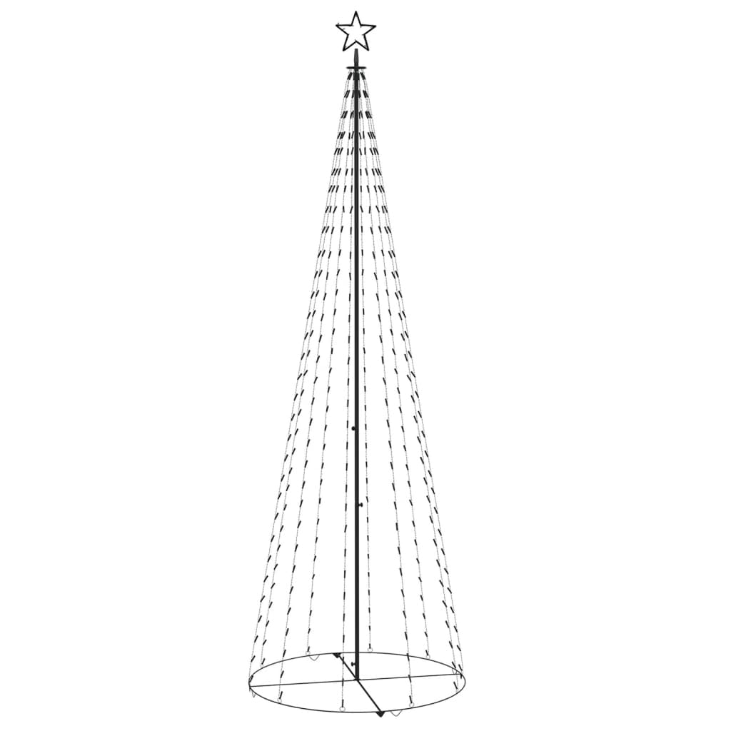 Kegelkerstboom 330 Led's Koudwit 100X300 Cm
