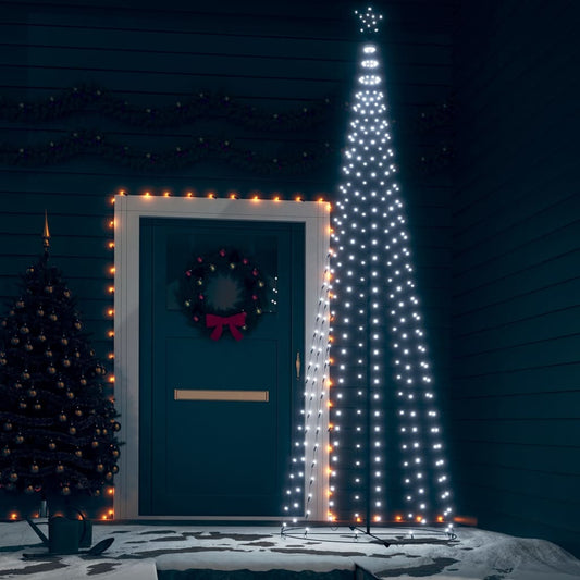Kegelkerstboom 330 Led's Koudwit 100X300 Cm