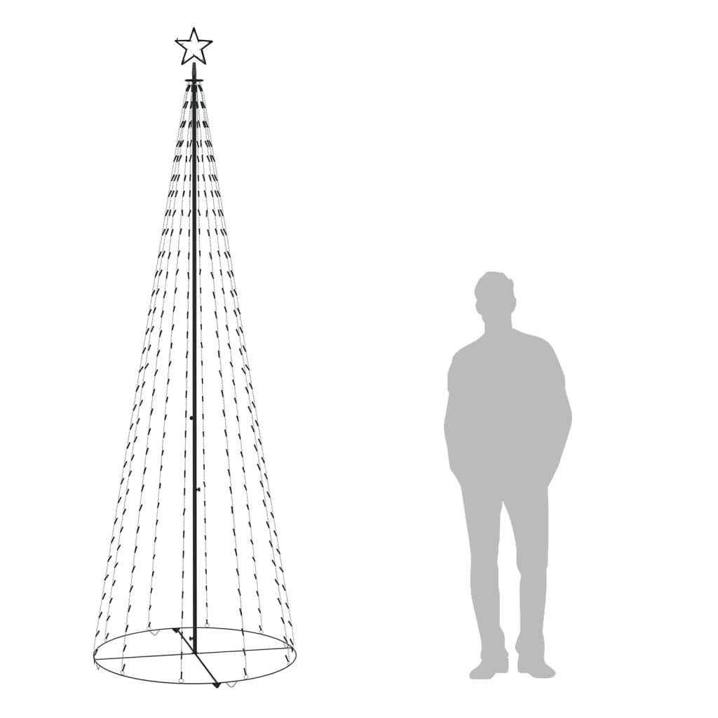 Kegelkerstboom 330 Led's 100X300 Cm Blauw