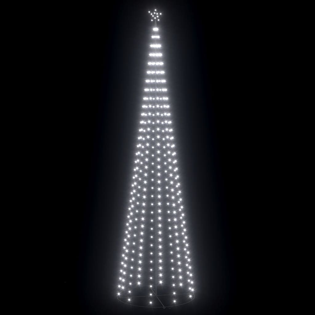 Kegelkerstboom 400 Led's 100X360 Cm Koudwit