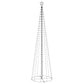Kegelkerstboom 400 Led's 100X360 Cm Koudwit