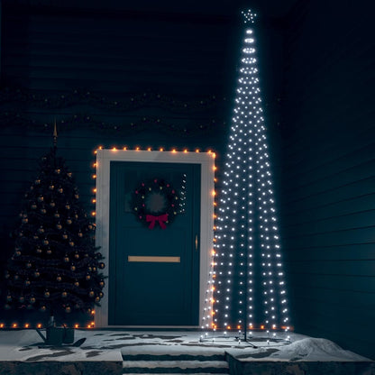 Kegelkerstboom 400 Led's 100X360 Cm Koudwit