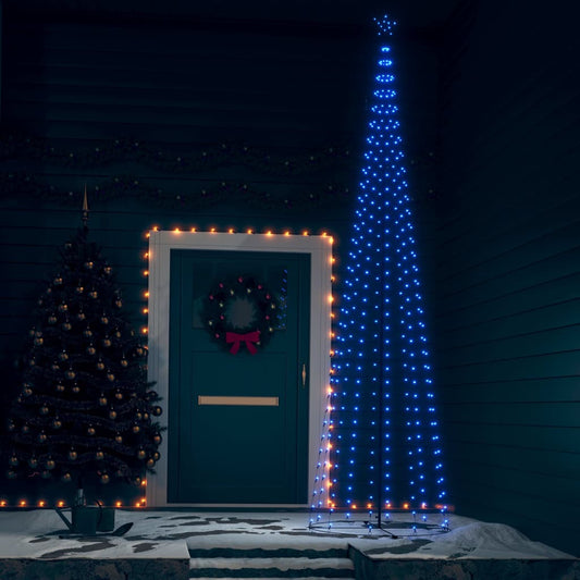 Kegelkerstboom 400 Led's 100X360 Cm Blauw