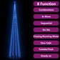 Kegelkerstboom 752 Led's 160X500 Cm Blauw