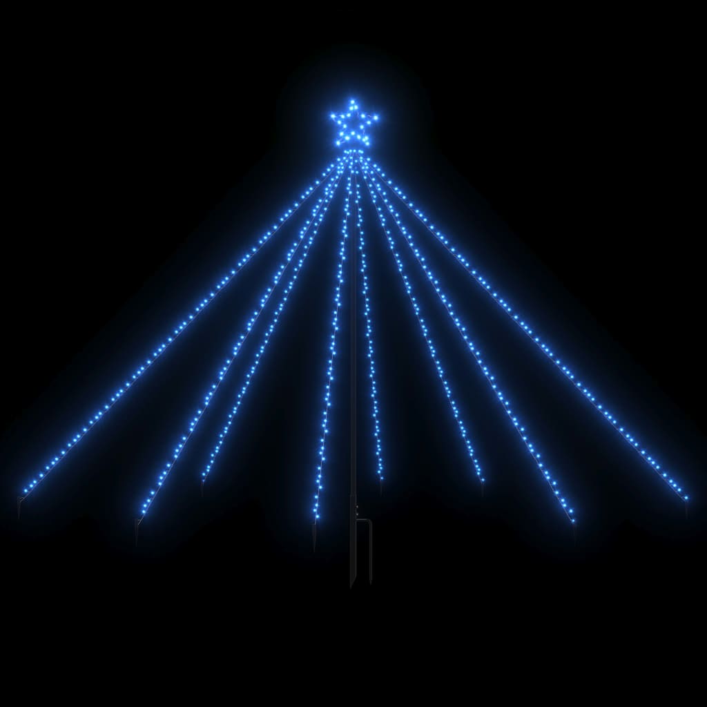 Kerstboomverlichting 400 Led's Binnen/Buiten 2,5 M Blauw