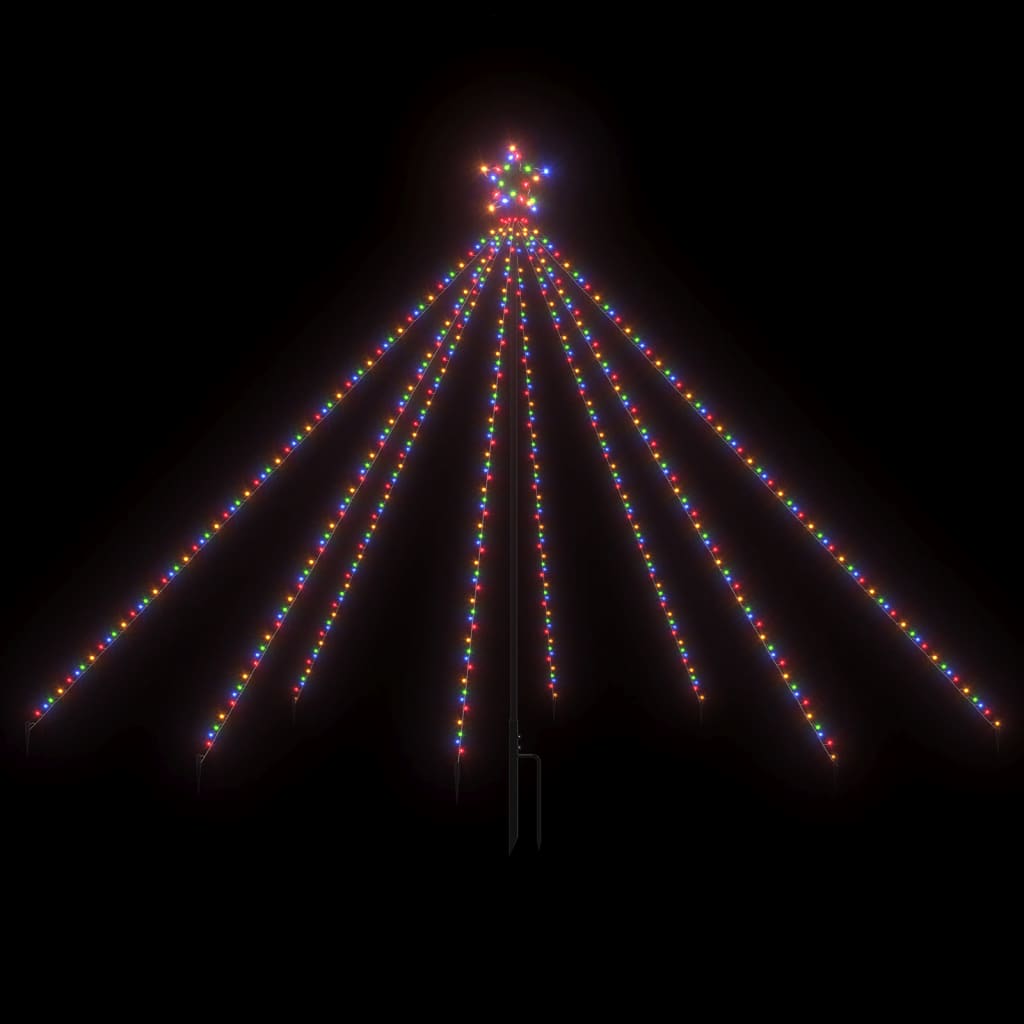 Kerstboomverlichting 400 Led's Binnen/Buiten 2,5 M Meerkleurig