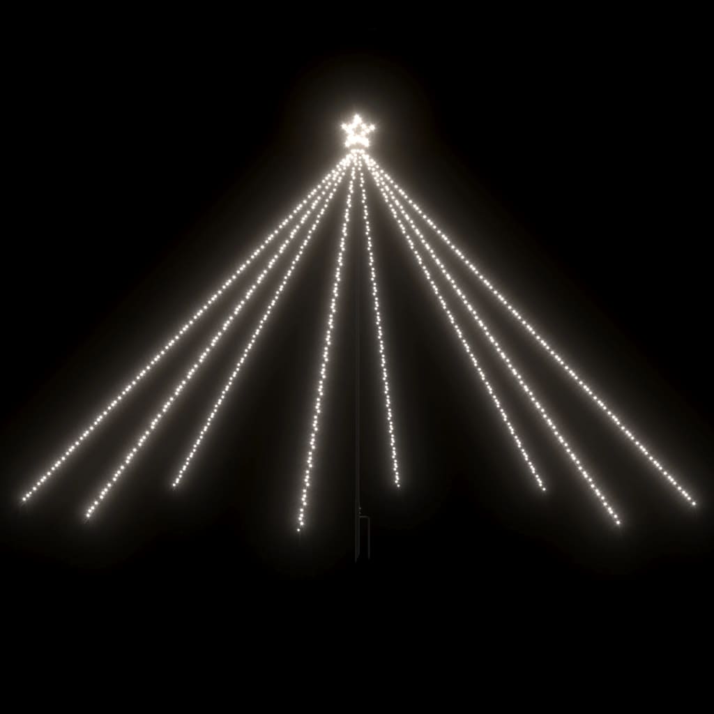 Kerstboomverlichting 576 Led's Binnen/Buiten 3,6 M Koudwit