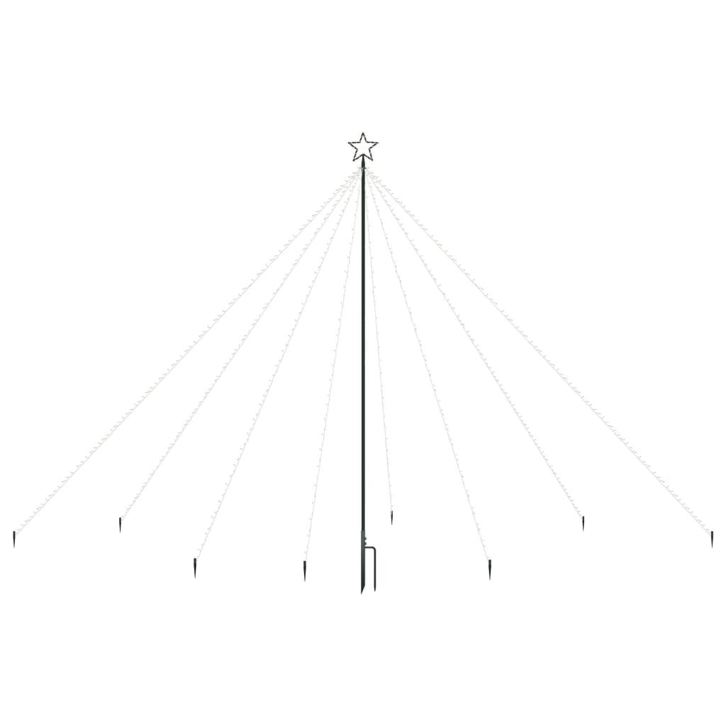 Kerstboomverlichting 576 Led's Binnen/Buiten 3,6 M Koudwit