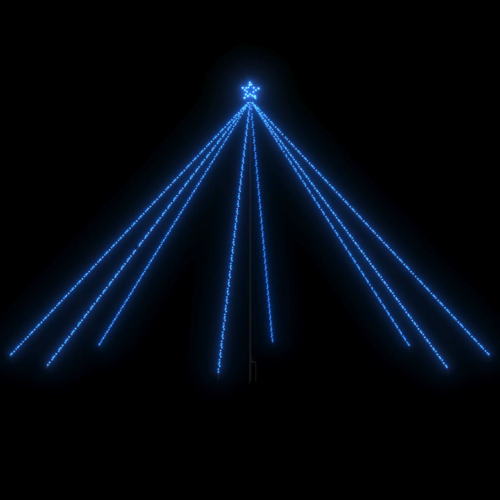 Kerstboomverlichting Met 800 Led's Binnen En Buiten 5 M Blauw