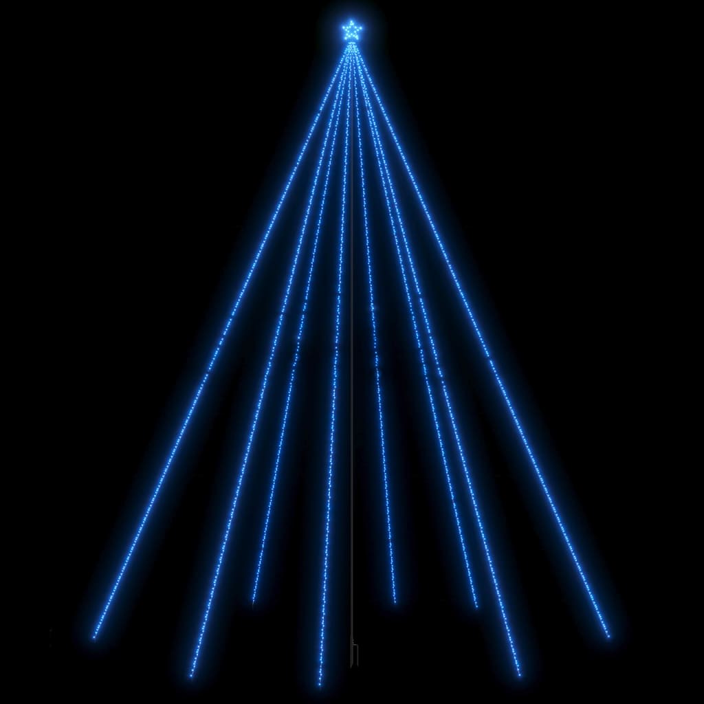 Kerstboomverlichting 1300 Led's Binnen/Buiten 8 M Blauw