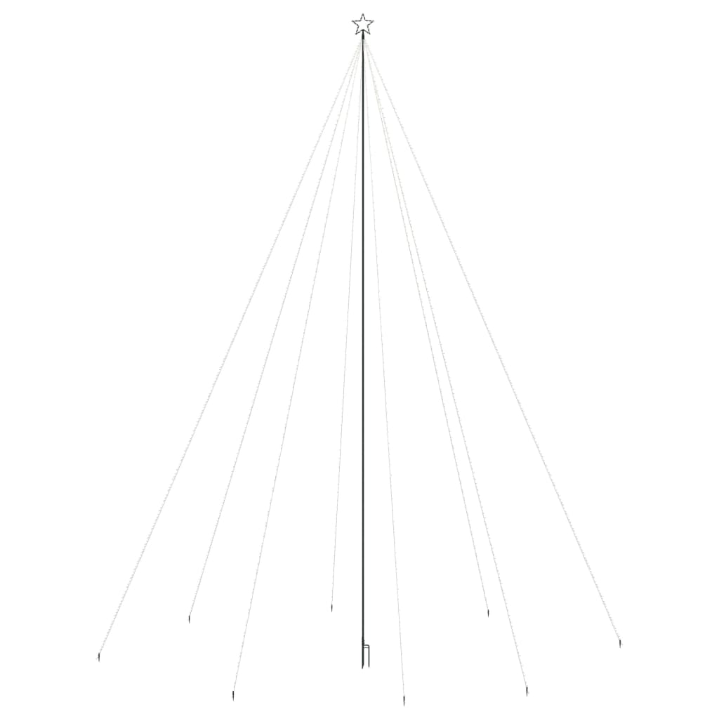 Kerstboomverlichting 1300 Led's Binnen/Buiten 8 M Blauw