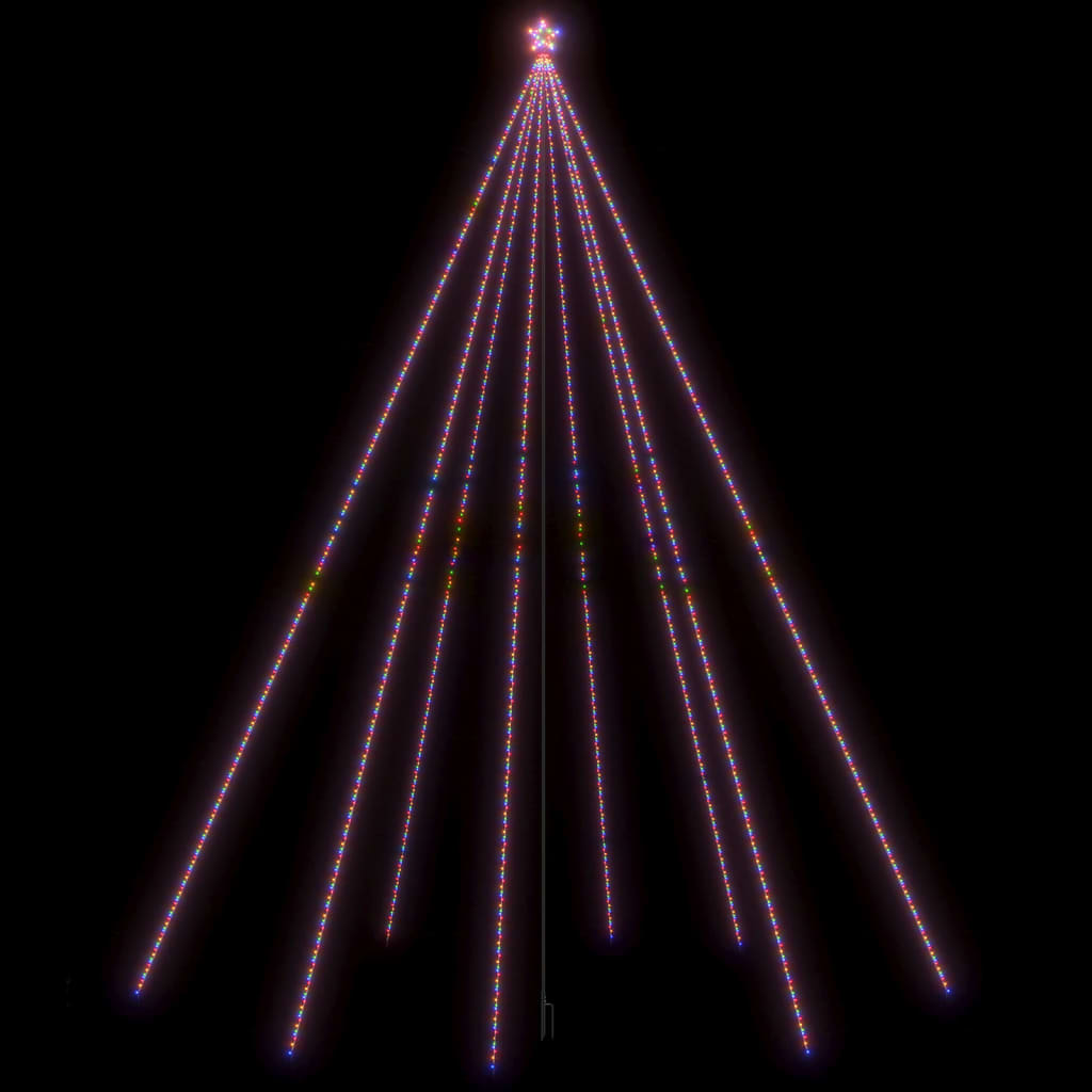 Kerstboomverlichting 1300 Led's Binnen/Buiten 8 M Meerkleurig