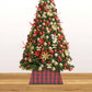 Kerstboomrok 48X48X25 Cm Rood En Zwart