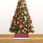 Kerstboomrok 48X48X25 Cm Rood En Wit