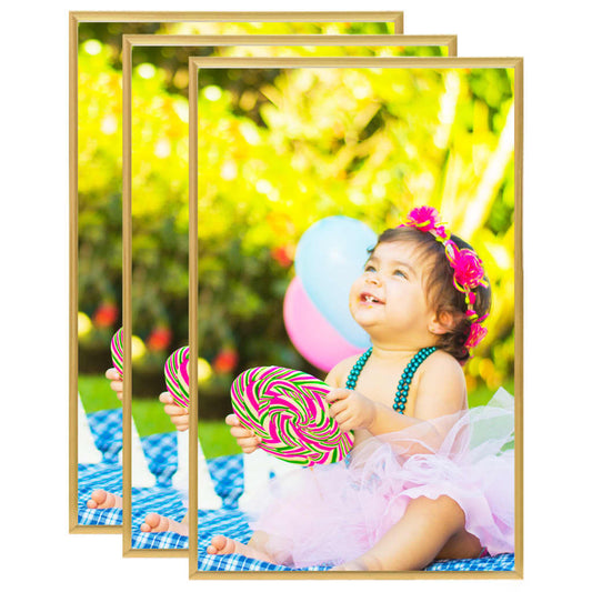 Fotolijsten 3 St Voor Tafel 10X15 Cm Mdf Goudkleurig