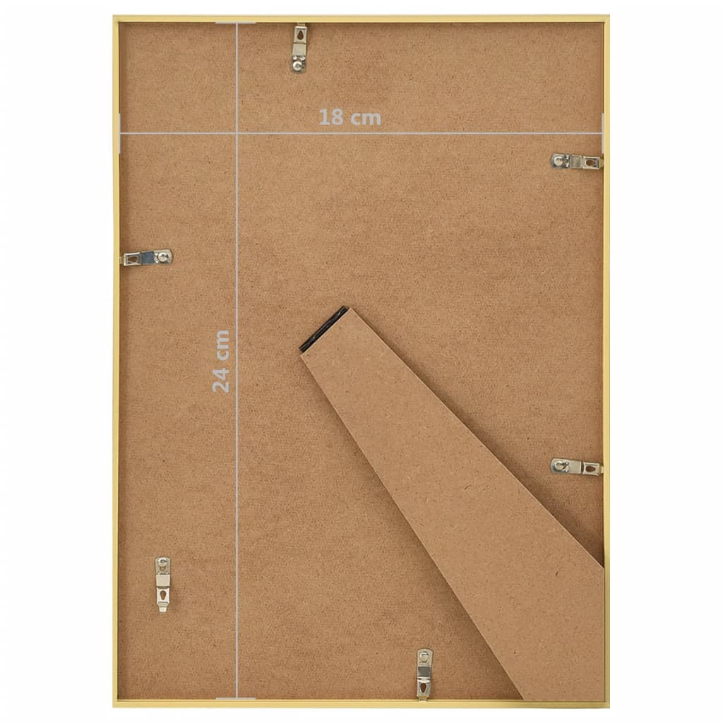Fotolijsten 5 St Voor Tafel 18X24 Cm Mdf Goudkleurig