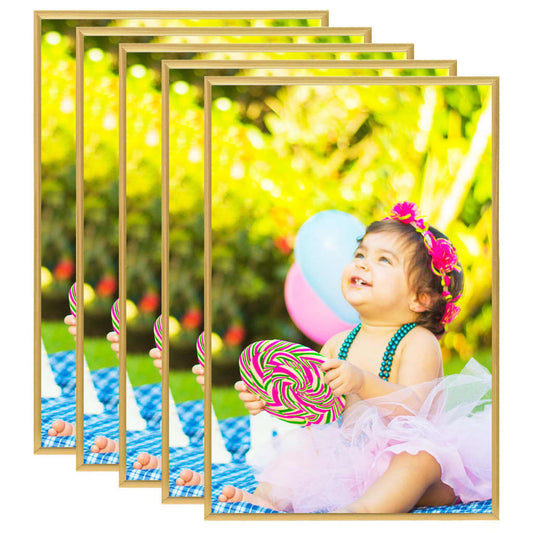Fotolijsten 5 St Voor Tafel 21X29,7Cm Mdf Goudkleurig