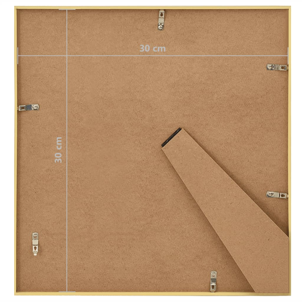 Fotolijsten 3 St Voor Tafel 30X30 Cm Mdf Goudkleurig