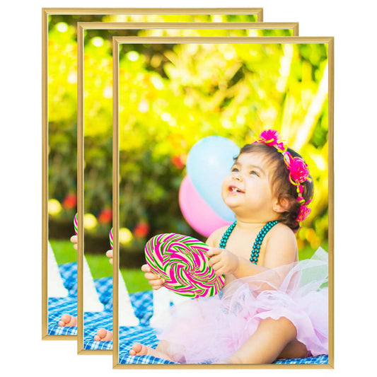 Fotolijsten 3 St Voor Wand 42X59,4Cm Mdf Goudkleurig