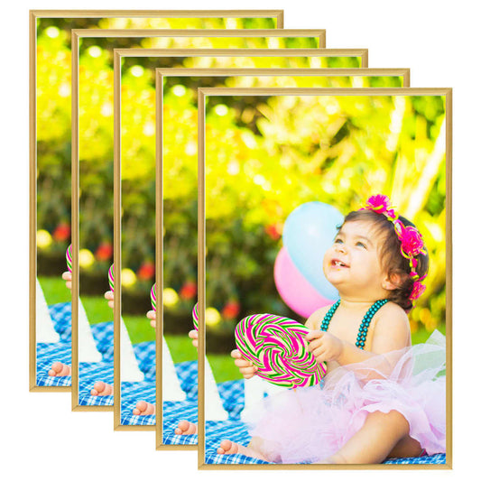 Fotolijsten 5 St Voor Wand Of Tafel 42X59,4 Cm Mdf Goudkleurig