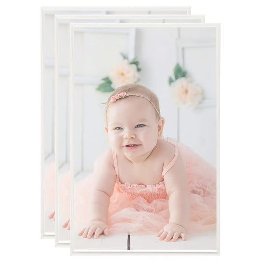 Fotolijsten 3 St Voor Tafel 10X15 Cm Mdf Zilverkleurig