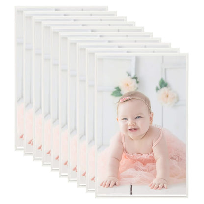 Fotolijsten 10 St Voor Tafel 10X15Cm Mdf Zilverkleurig