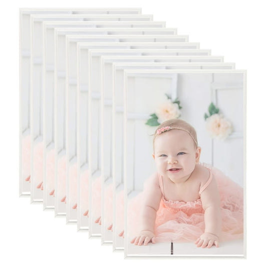 Fotolijsten 10 St Voor Tafel 10X15Cm Mdf Zilverkleurig
