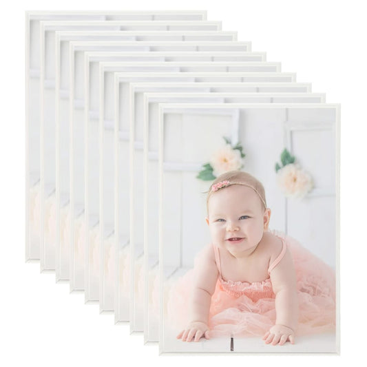 Fotolijsten 10 St Voor Wand Of Tafel 18X24 Cm Mdf Zilverkleurig