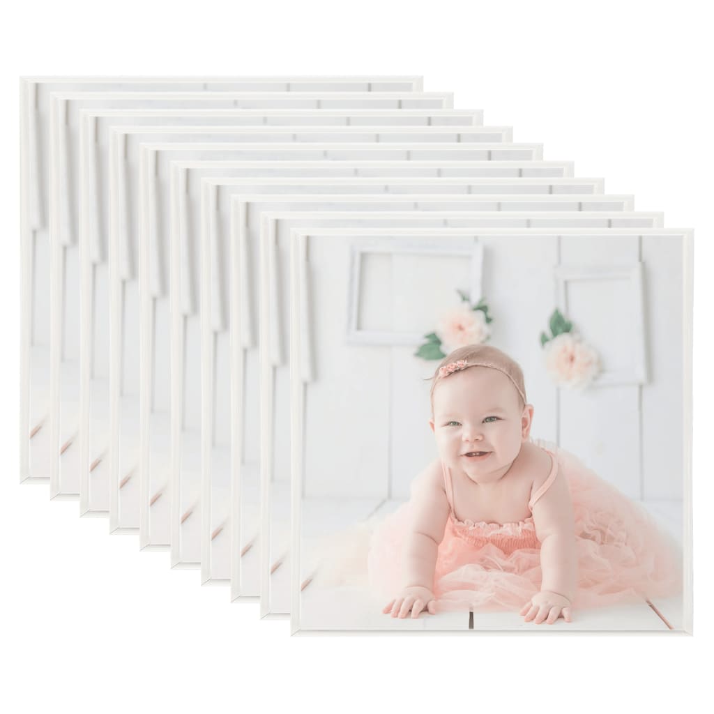 Fotolijsten 10 St Voor Tafel 20X20Cm Mdf Zilverkleurig