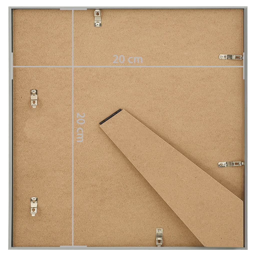 Fotolijsten 10 St Voor Tafel 20X20Cm Mdf Zilverkleurig
