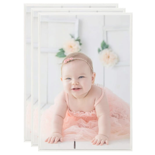 Fotolijsten 3 St Voor Tafel 21X29,7Cm Mdf Zilverkleurig