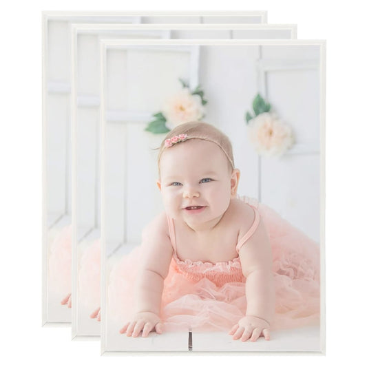 Fotolijsten 3 St Voor Wand Of Tafel 29,7X42 Cm Mdf Zilverkleur