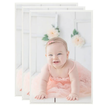 Fotolijsten 3 St Voor Wand 42X59,4 Cm Mdf Zilverkleurig