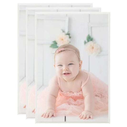 Fotolijsten 3 St Voor Wand 42X59,4 Cm Mdf Zilverkleurig
