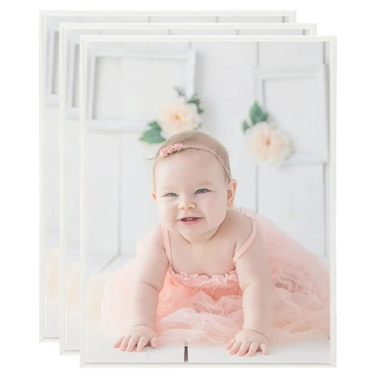 Fotolijsten 3 St Voor Wand Of Tafel 50X60 Cm Mdf Zilverkleurig