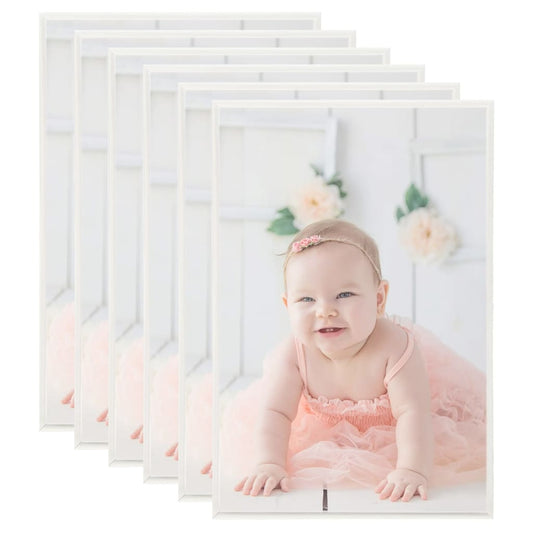 Fotolijsten 5 St Voor Wand Of Tafel 50X70 Cm Mdf Zilverkleurig