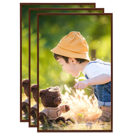 Fotolijsten 3 St Voor Tafel 10X15Cm Mdf Bronskleurig